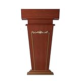 RENLXFI Rednerpult Stehpult Podium Stehendes Podium, Rednerpult aus Holz für Restaurants Hochzeiten Büro Besprechung Konzert und Kirche, einfache Montage Empfangspult