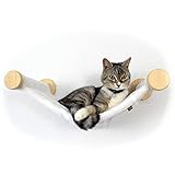 Katzenhängematte zur Wandmontage, ECO Katzenbett Katzen Hängematte für die Wand, zur Erweiterung Einer Kletterwand, Katzentreppe Wandbett Wandliege Katzenliege Kletterlandschaft Katzenschlafplätze