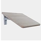 Wandmontierter Schreibtisch Herunterklappbar, Faltbarer Aufhänger Klappbarer Schreibtisch, Faltbares Schweberegal, Kleine Räume Waschküche/Hausbar/Küche & Esszimmer (Size : 60x25cm/23.6x9.8i