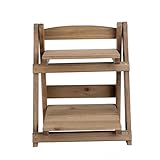 HEMOTON Klappbarer Blumenständer Aus Massivem Holz Bücherregal Und Lagerregal Blumentöpfe Für Den Außenbereich Pflanzgefäß Aus Holz Innentöpfe Für Pflanzen Blumenregale Aus Holz