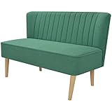 Makastle Sofa 2 Sitzer Couch Polstersofa Lounge Bank Küchensofa Sitzbank Polsterbank Sofa Küchenbank Sofabank Sitzmöbel Wohnzimmer, 117 x 55,5 x 77 cm Grün
