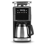 BEEM FRESH-AROMA-PERFECT III Filterkaffeemaschine mit Mahlwerk - Thermo | Edelstahl | Mit Isolierkanne | Kegelmahlwerk & Aroma-Plus-Funktion| Permanentfilter | 24-H-Timer | 1000 W | bis zu 10 Tassen