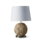 BinOxy Nachttischlampe/Tischlampe Einfache kreative Hanf-Seil-Kugel-Dekoration handgewebte Nachtleuchten Moderne Tischlampe Wohnzimmer Study Schlafzimmer Nachttischlampe Schreibtischlampe