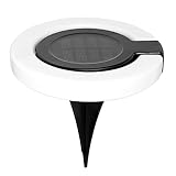 Joyivike Solar-Bodenleuchten,Wasserdichte kabellose Garten-Solarleuchten - Erdungsstecker/Wandhalterung, intelligentes Lichtsensor-Zubehör für Rasen, Hof, Stufen, Decks, Wege, Zäune