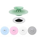 5 Pack Flex Badewannenstöpsel Haarsieb Abfluss Stöpsel Küche Abflusssieb für Dusche Badezimmer Spüle Küche Boden