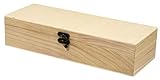 Rayher Holz Boxen Set, 4teilig, FSC zertifiziert, 1 Box 32 x 12 x 7cm, 3 Boxen 10 x 10 x 6 cm, Aufbewahrungsbox, 62299000
