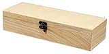 Rayher Holz Boxen Set, 4teilig, FSC zertifiziert, 1 Box 32 x 12 x 7cm, 3 Boxen 10 x 10 x 6 cm, Aufbewahrungsbox, 62299000