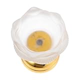 Artibetter Ghee-Lampenhalter Kristall-Kerzenhalter Haushaltsdekoration Kristall-Dekor Teelichthalter Buddhistischer Kerzenhalter Ätherisches Öl Tempelkerzenhalter Butterlampenhalter