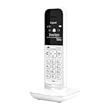 Gigaset CL390HX - Design DECT-Mobilteil mit Ladeschale - Fritzbox-kompatibel - Schnurloses Telefon für Router und DECT-Basis - Direktwahlfunktion - Schutz vor unerwünschten Anrufen, lucent white