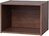 Iris Ohyama, Möbel, Aufbewahrungsregal, Bücherregal, massiv, Design, multifunktional, Büro, Eingang, Schlafzimmer, Wohnzimmer -Basic Storage Shelf CX-1 - Brown