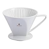 Westmark Porzellan-Kaffeefilter/Filterhalter, Filtergröße 4, Für bis zu 4 Tassen Kaffee, Brasilia, Porzellan, 24482260