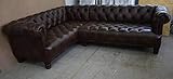 JVmoebel Design Chesterfield Ecksofa Eckcouch Loungesofa Couch Sofa Dubai Leder Neu