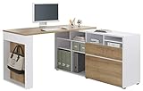 MAJA Möbel Office EINZELMODELLE Schreib-und Computertisch, Holzwerkstoff melaminharzbeschichtet, Riviera Eiche, One Size
