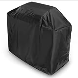 AMSAMOTION Grill Abdeckhaube, Grillabdeckung Gasgrill Abdeckhaube Wasserdicht BBQ Cover Oxford-Gewebe Grill Abdeckplane für Brinkmann, Char Broil, Holland and Jenn Air (147x61x117cm)