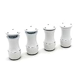 BONNYT Tischbein 8. 0mm Verstellbare Aluminiummöbel Beine Schränke Tische Stühle Sofafüße Mit Rutschfester Transparenter Gummi