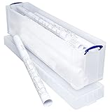 Really Use Box Really Useful Box Aufbewahrungsbox 77 Liter, transparent, Kunststoff, farblos, 77 Litre (Pack of 1)