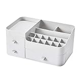WACH AUF Make Up Organizer Schmink Aufbewahrungsbox,3 Schubladen Kosmetische Beauty Schminktisch Organizer für Zuhause Schreibtisch Skincare Kosmetik Badzimmer (27.5x17.5x13cm)