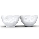 FIFTYEIGHT PRODUCTS / Tassen / Kleine Schälchen Set Nr. 3 „Lecker & Verpennt“ (Porzellan, 100 ml, weiß, Made in Germany)
