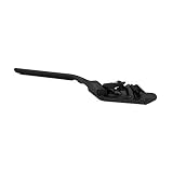 Relaxdays Kohlenschaufel flach, 49 cm, für Kamin und Ofen, robuster Stahl, Kaminschaufel, Ascheschaufel, schwarz