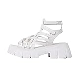 PTLLEND Damen Schuhe Carina Freizeitschuhe Sandalen Atmungsaktiv Freizeitmode Damen Outdoor Damensandalen mit dicken Sohlen Damenschuhe Pumps Schwarz