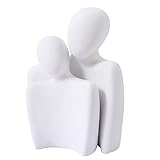 GRFIT Schmuckhalter Kleine Tisch-Schmuck-Displays for Halsketten, Halsketten-Display-Ständer aus Harz, Halsketten-Anhänger-Mannequin-Schmuck-Display-Büste, weiß Schmuckständer (Color : C)