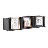 Wandregal Grau 70 x 18 x 18 cm Hängeregal Beton-Grau – RICOO Schweberegal WM017-BG