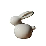 Warmhm Keramik Hase Figur Osterhase Kaninchen Statuen Porzellan Tierskulptur Moderne Kunst Für Zuhause Tisch Bücherregal Osterdekoration Stil 3