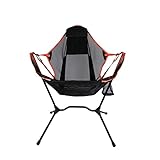 JYARZ Campingstuhl Outdoor-Klappstuhl Mit Kissen Tragbarer Bequemer Angelstuhl Campingstuhl Ultralight Travel Anglerstuhl Faltstuhl (Color : Rood)