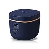 KONKA Reiskocher klein 2L, 18 mins Schnelle Zubreitung Mini Reiskocher, Reiskocher Anti-Überlauf, Reiskocher Warmhaltefunktion, 24Std. Timer & Premium Innentopf mit Dampfgarer, 9 Programme