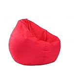 MKYOKO Großer Sitzsack Stuhl Home Decoration Weich Bequem Pouf Pouf Pouf Sofa Stühle (Color : Green) (Red C)