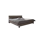 Maintal Polsterbett Orleans, 160 x 200 cm, Kunstleder, Bettgestell ohne Matratze, taupe