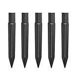 FSSTUD 5 Stück Kunststoff Erdnägel Erdspiess Solarleuchten Spieß Ersatzteile Erdspieß Stangen Ground Spike Lampenhalter für Gartenlicht Bodenspieß