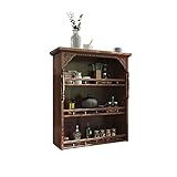 AOKLEY Bücherregal Bücherregal Holz Aufbewahrungsgestelle Büroanzeige Rack Haushalt Kleiner Bücherregal Retro Multi-Layer Kleiner Bücherregal 39.37 Zoll hoch Aufbewahrungsregal