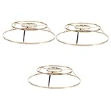 DOITOOL 3 Stück Muschelständer Kronleuchterständer Vintage Bilderrahmen Vintage Zubehör Vintage Lampenschirm Kronleuchter Rahmen Reifen Draht Lampenschirm Rahmen Kronleuchter Lampenrahmen