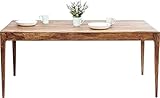 Kare Design Brooklyn Nature Tisch, 200x100cm, eleganter Massivholztisch aus Sheesham, großer Esstisch, großer Schreibtisch, (H/B/T) 76x200x100cm