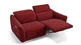 sofanella Stoff 2-Sitzer Sofa mit Funktion CASADO (Brown, Stoff)