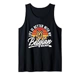 Das Leben ist besser mit meinem Hund Malinois Belgian Malinois Tank Top