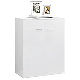 Sideboard, Küchenschrank Hochglanz Weiß für Wohnzimmer für Küche