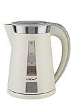 Korona 20205 Wasserkocher | leistungsstarker Kocher mit einer 360° Basisstation | 2200 Watt | 1.7 liters | beige | sand-grau