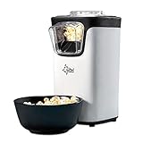 SUNTEC Heißluft Popcornmaschine POP-8618 Fat Free | Popcorn ohne Fett und Öl | Popcorn-Maschine für Zuhause | Popcorn süß oder salzig | Platzsparender Mini Popcorn-Maker | Maschine mit Deckel