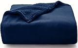 WAVVE Kuscheldecke Flauschig Decke Fleecedecke - Sofadecke 230x270 cm Wohndecke Couchdecke, Blau Decke Sofa Leicht, Groß Decke Riesig Sofaüberwurf Weich