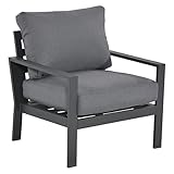 OUTLIV. Atlanta Loungesessel aus Aluminium/Polyester, 75x72x72 cm, der Moderne Blickfang in Ihrem Garten oder auf dem Balkon