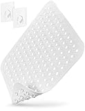 Homerella Duschmatte Hautsensitiv 53x53 cm, INKL. AUFHÄNGUNG | Antirutschmatte Dusche BPA frei, latexfrei | Duschmatte rutschfest schimmelresistent & maschinenwaschbar | Duscheinlage rutschfest