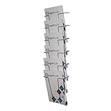 Unbekannt 6 Fach Din A4 Hochformat Wandprospekthalter / Metall Prospektständer Flyer-Ständer Werbung, Wand-Aufsteller Büro Praxis