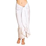 PANASIAM Sarong uni white, 190x116cm