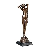 PAREKS Skulpturen, Dekoration, Bronze, stehend, weibliche Statue, sexy Junge Frau, Bauchtänzerin