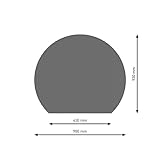 Schindler + Hofmann PU075-2B7-gg Bodenplatte B7 Kreisabschnitt gussgrau pulverbeschichtet 980 x 930 mm