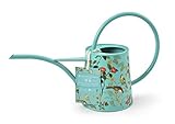 Burgon & Ball Gießkanne für den Innenbereich, 1 l, leicht, Flora-&-Fauna-Design, langer Ausguss im britischen Hecken-Design