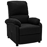 Bussandri Exclusive - Relaxsessel Schwarz Stoff