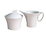 CreaTable 13571, Serie Wing weiß, Geschirrset Milch- und Zucker Set 2 teilig